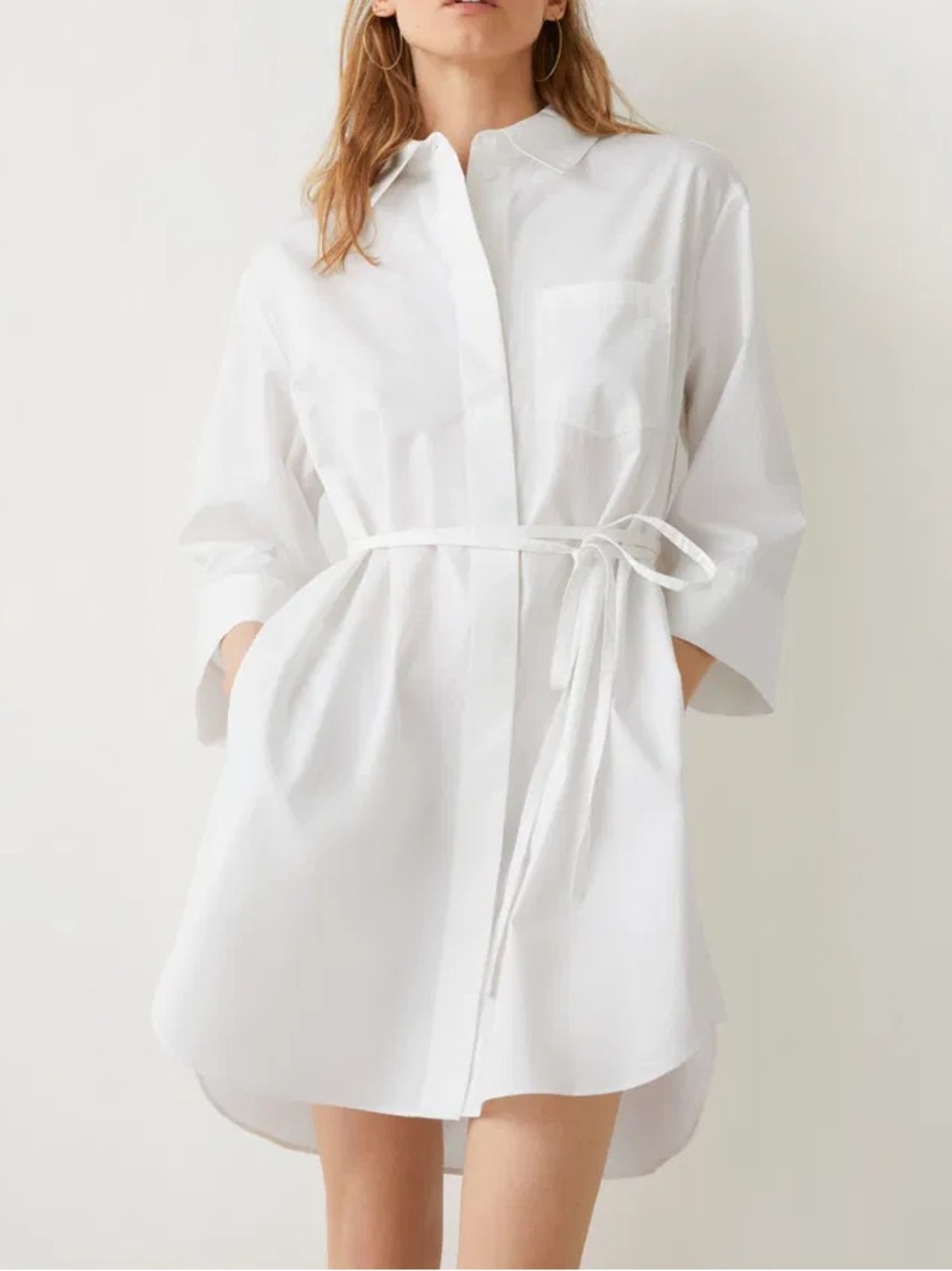 & Other Stories Voluminous Shirt Mini Dress